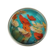 TRIOL Миска металлическая на резинке «Маки», 0,25л