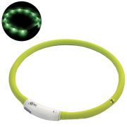 TRIOL Ошейник светодиодный «Шнурок» М,салатовый ,10*600мм