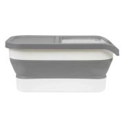 STEFAN Складной контейнер для хранения сухого корма, серый, 4,5-14 л