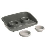 PET-IT STELLA Набор из двух мисок с бортиком 46*35*12 см 0,25/0,30 л