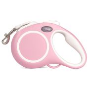 TRIOL Поводок-рулетка для собак Urban S, 5м до 15кг, лента, розовый