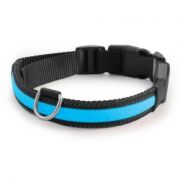 TRIOL Ошейник светодиодный синий L,25*410-510мм