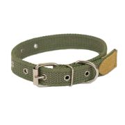 МОСЬКИ-АВОСЬКИ Ошейник брезентовый, ширина 20 мм, обхват шеи 26-44 см, хаки