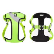 TRUELOVE Шлейка для собак нейлон, быстросъемная салатово-черная, L, 52-92 см