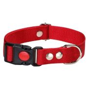 RICH BREED Ошейник нейлон с фиксатором, красный, XL, 40-65 см