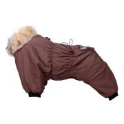 LION Nice-Style SLPK138 Комбинезон для собак, девочка, коричневый, L, спинка 32,  шея 25-34, грудь 36-44 см