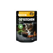 GO'KITCHEN Пауч для взрослых кошек с курицей и овощами в соусе 0,085 кг