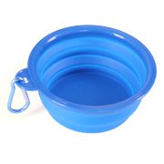 Миска силиконовая складная голубая 330 мл