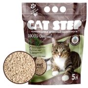 CAT STEP Wood Original Комкующийся растительный 6 л