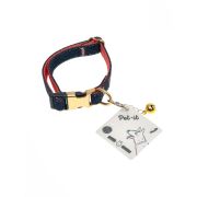 PET-IT JEANS Ошейник M 27-40см, персиковый