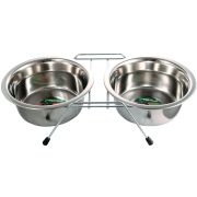 TRIOL Миска металлическая на подставке 2*2,60 л