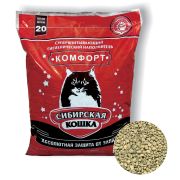 СИБИРСКАЯ КОШКА Наполнитель впитывающий Комфорт 20 л