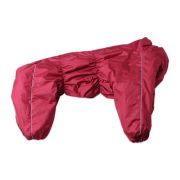 LION Зимний комбинезон для собаки на девочку, бордовый, 4, спинка 71, шея 46-68, грудь 58-86 см