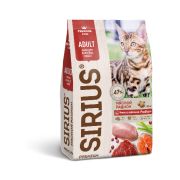 SIRIUS Сухой корм для взрослых кошек мясной рацион 0,4 кг