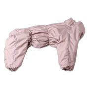 LION Зимний комбинезон для собаки на девочку, бежевый, 4, спинка 71, шея 46-68, грудь 58-86 см