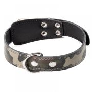 GAMMA Ошейник кожаный Хаки, 35*600 мм