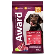 AWARD Сухой корм для щенков и беременых кормящик собак всех пород с ягнёнком и индейкой 0,8 кг