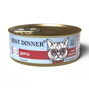BEST DINNER Vet Profi Консервы для кошек при проблемах пищеварения «Дичь» 0,1 кг