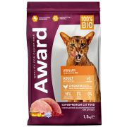 AWARD Urinary Сухой корм для взрослых кошек для профилактики мочекаменной болезни с курицей 1,5 кг
