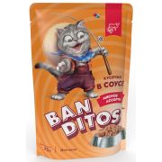 BANDITOS Пауч для котят, мясное ассорти в соусе 0,075 кг
