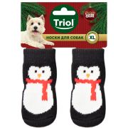 TRIOL New Year Носки для собак «Пингвин» XL