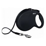 FLEXI New Classic L Рулетка (до 50 кг, лента 8 м, черная)
