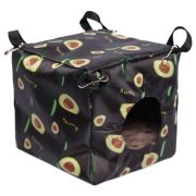 LION Домик-гамак «Кубик» для грызунов, авокадо, 130*130*130 мм