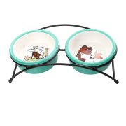 TRIOL Миска керамическая на подставке, Союзмультфильм, Винни Пух «Пора подкрепиться!», 2*0,2 л