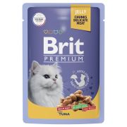 BRIT Premium Пауч для взрослых кошек тунец в желе 0,085 кг