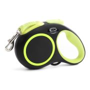 TRIOL Поводок-рулетка для собак Urban neon М, 5м до 25кг, лента, чёрный