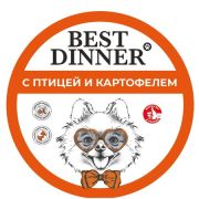 BEST DINNER Паштет для взрослых собак с птицей и картофелем
