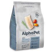 ALPHA PET MONOPROTEIN Сухой корм для собак мелких пород с белой рыбой 0,5 кг