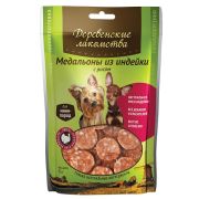 ДЕРЕВЕНСКИЕ ЛАКОМСТВА Медальоны из индейки для мини пород 0,055 кг