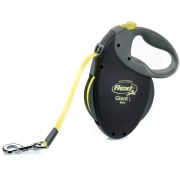 FLEXI Giant Neon Рулетка светоотражающий ремень, L, до 50 кг, 8 м