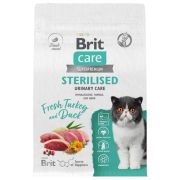BRIT CARE Сухой корм для стерилизованных кошек с индейкой и уткой 0,4 кг