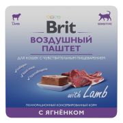 BRIT Premium Воздушный паштет для кошек с чувствительным пищеварением с ягненком 0,1 кг