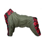 LION SLM-303 Зимний комбинезон для собак, девочка, хаки, 4, спинка 71 см, шея 46-68, грудь 58-86 см