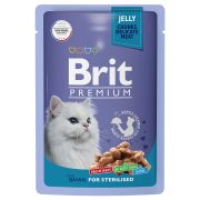 BRIT Premium Пауч для кошек Перепелка в желе  0,085 кг
