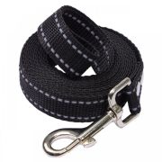 RICH BREED Lowcost Поводок нейлон, светоотражающий, чёрный 10 м