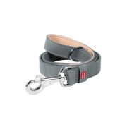 WAUDOG Classic Поводок для собак кожаный (Ш 25 мм, Дл 122 см, серый)