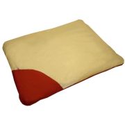 ЗООЭКСПРЕСС Матрац пухлый «Аквастоп» двухсекционый со съемным чехлом бежевый/синий №1 65*50 см