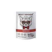 BEST DINNER Пауч Мусс сливочный для взрослых кошек и котят с 1-го месяца с телятиной 0,085 кг
