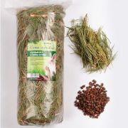 АМБАР Луговое сено для грызунов кедровый орех и хвойные веточки 0,4 кг