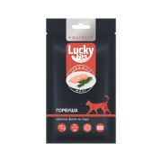 LUCKY BITS Лакомство для кошек нежное филе горбуши, приготовленное на пару 0,025 кг