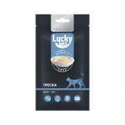 LUCKY BITS Лакомство для кошек крем-суп из филе трески 5 шт*0,02 кг