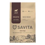 SAVITA Сухой корм для взрослых собак всех пород с мясом дикого кабана 4 кг