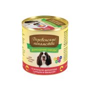ДОМАШНИЕ ОБЕДЫ Телятина по-деревенски с рубцом и овощами для собак 0,24 кг