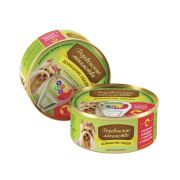 ДОМАШНИЕ ОБЕДЫ Рубленая говядина с языком и овощами для мини пород 0,1 кг