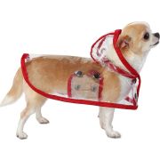 BR Дождевик прозрачный с розовой тесьмой 37 см