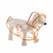 BR Дождевик прозрачный оранжевой тесьмой 30 см